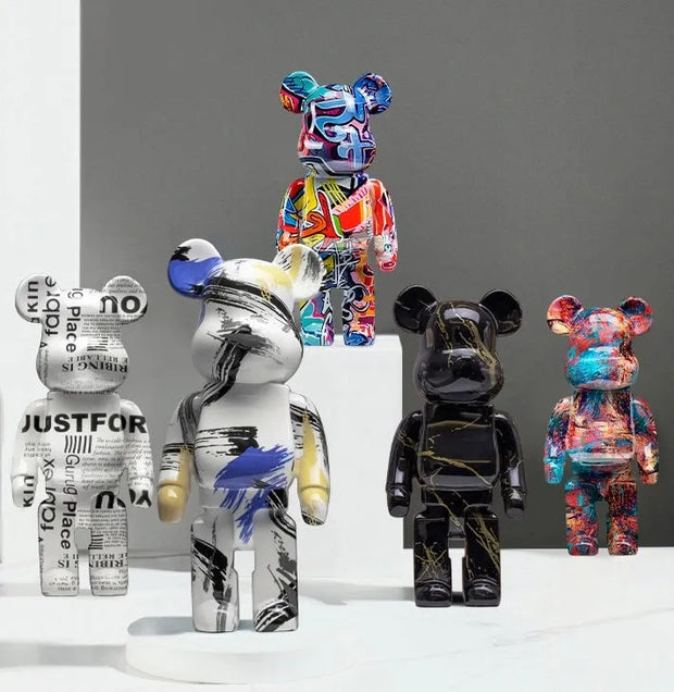 figurine / ours / graffiti / decoration / design / résine / collection