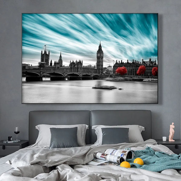 Toile - Paysage - Ville - Big Ben - Londres