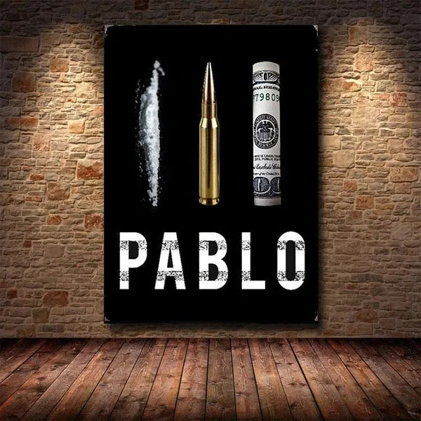 Touteladeco / Tableau Art / Série / Narcos / Pablo Escobar / Décoration Murale / Décoration de maison / Moderne