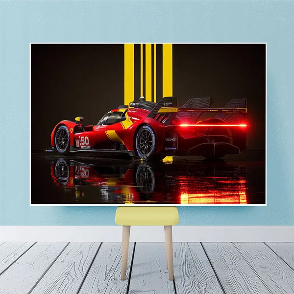 Toile - Voiture - Le Mans Ferrari 499P