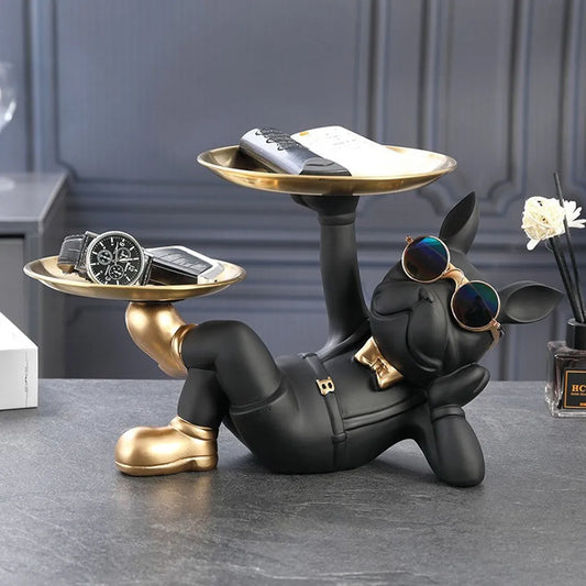 figurine / bouledogue / résine / cadeau / clé / design / statue