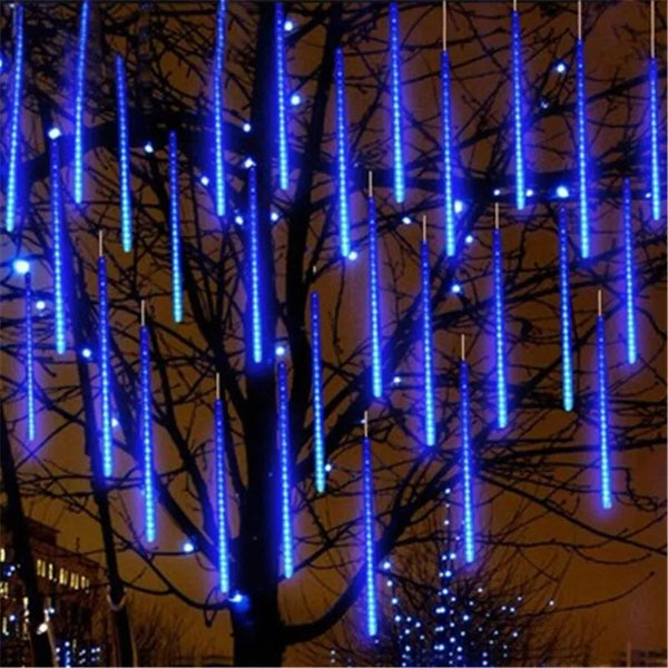 Noël / Guirlande pluie de météores à LED pour noël et nouvel an, décorations d'extérieur pour la maison.