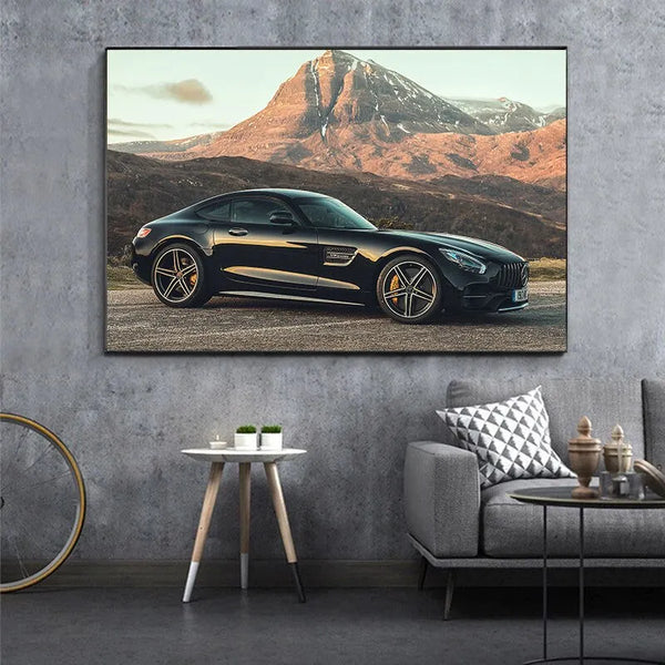 Touteladeco / Tableau Art / Voiture / Supercar / Décoration Murale / Décoration de maison / Moderne / luxe