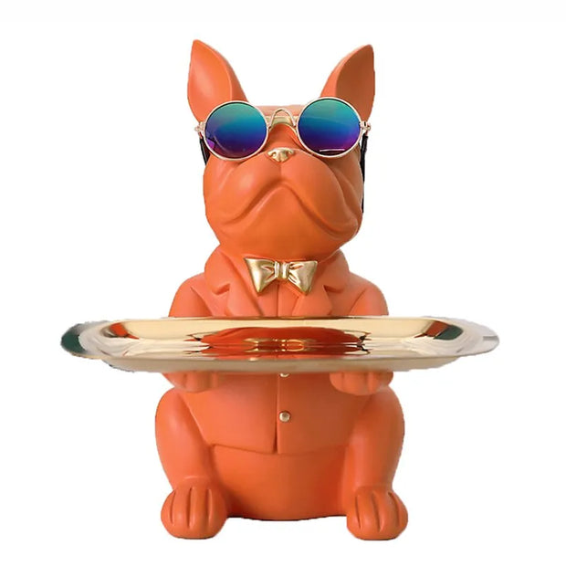 figurine / bouledogue / résine / cadeau / clé / design / statue
