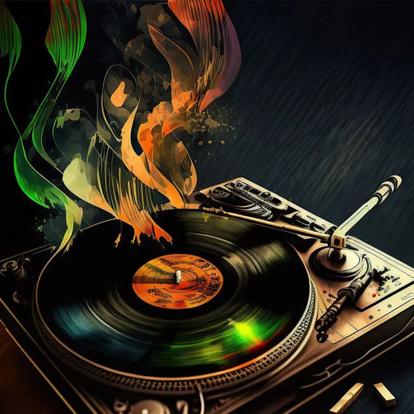 touteladeco / toile / tableaux / clubbing / DJ / platines / vinyles / decoration