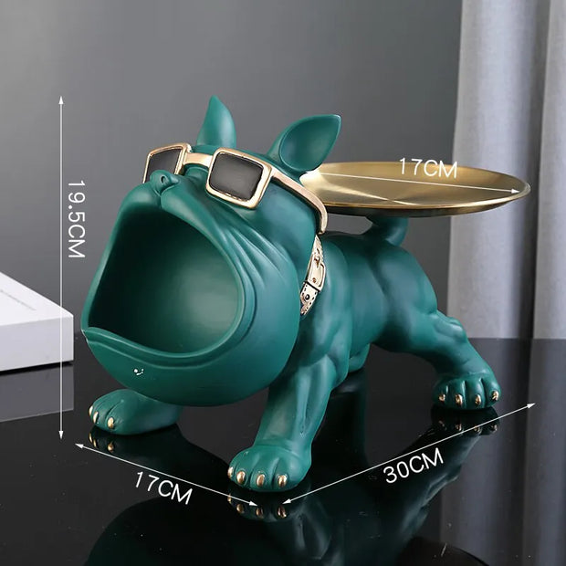 figurine / bouledogue / résine / cadeau / clé / design / statue