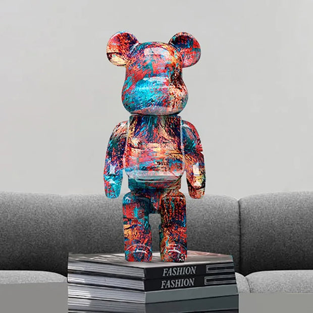 figurine / ours / graffiti / decoration / design / résine / collection