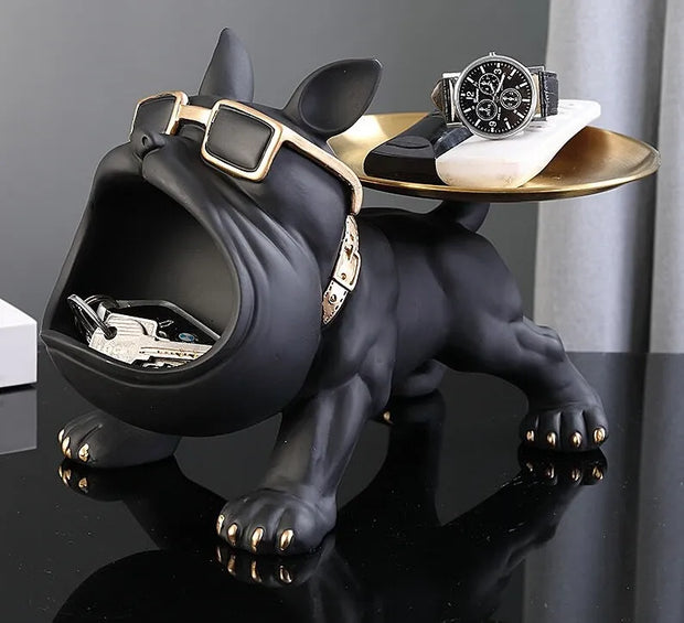 figurine / bouledogue / résine / cadeau / clé / design / statue