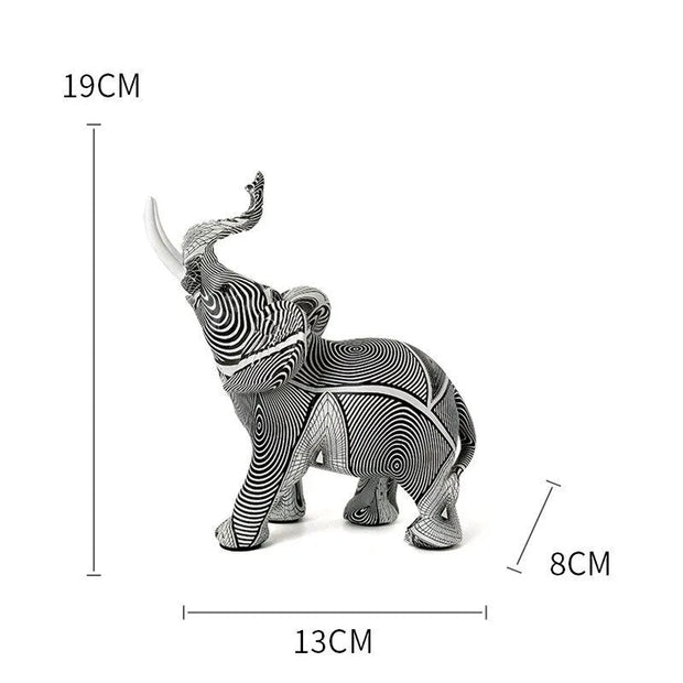 figurine / elephant / nordique / graffiti / decoration / design / résine / collection