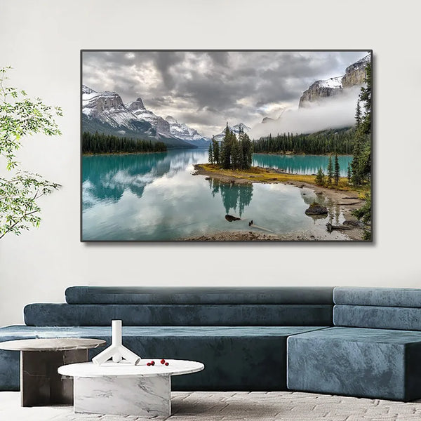 Toile - Paysage - Lac et Montagne