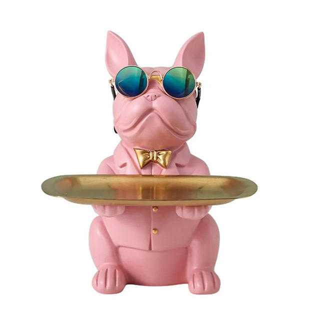 figurine / bouledogue / résine / cadeau / clé / design / statue