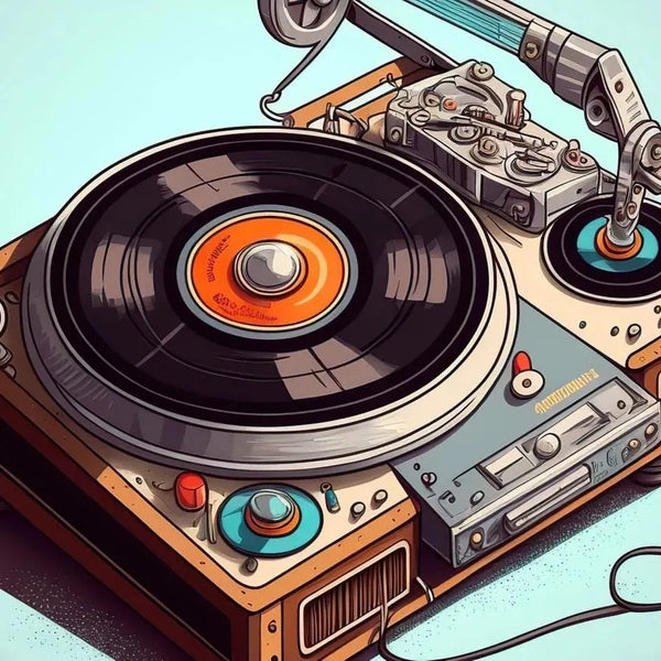 touteladeco / toile / tableaux / clubbing / DJ / platines / vinyles / decoration