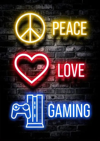 Touteladeco / Tableau / Toile / GAMING / GEEK / Décoration Murale / Moderne