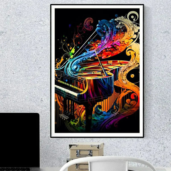 Toile - Musique - Piano