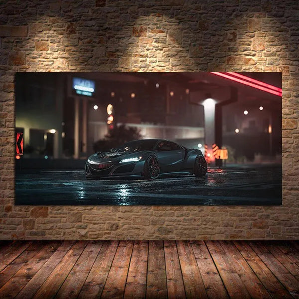 Touteladeco / Tableau Art / Voiture / Supercar / Décoration Murale / Décoration de maison / Moderne