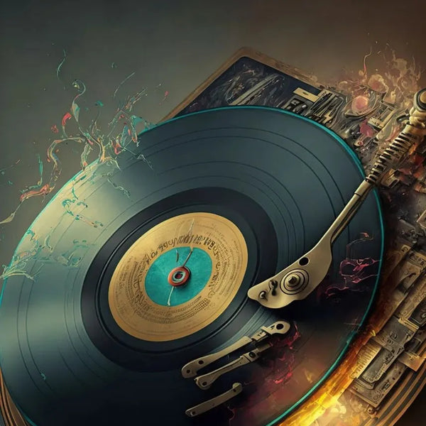 touteladeco / toile / tableaux / clubbing / DJ / platines / vinyles / decoration