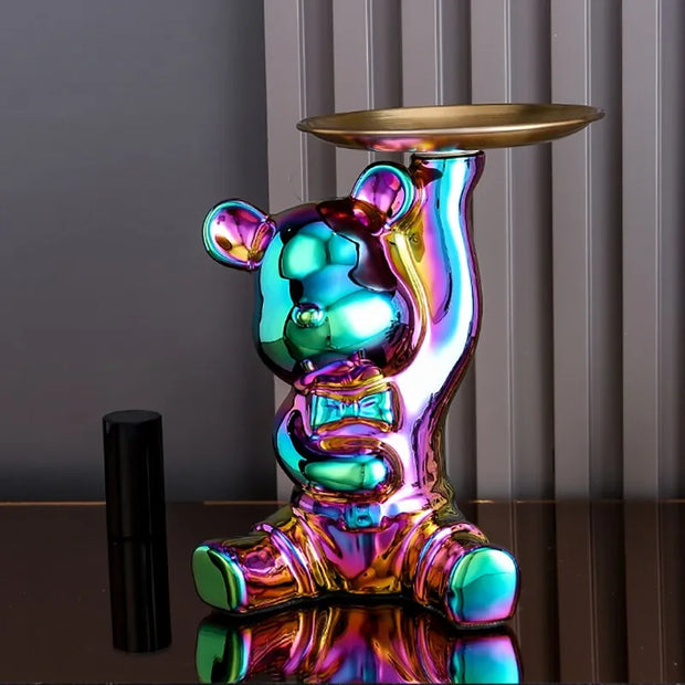 figurine / ours / coloré / boite / rangement / decoration / design / résine