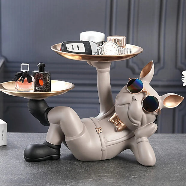 figurine / bouledogue / résine / cadeau / clé / design / statue