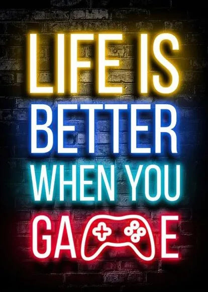 Touteladeco / Tableau / Toile / GAMING / GEEK / Décoration Murale / Moderne