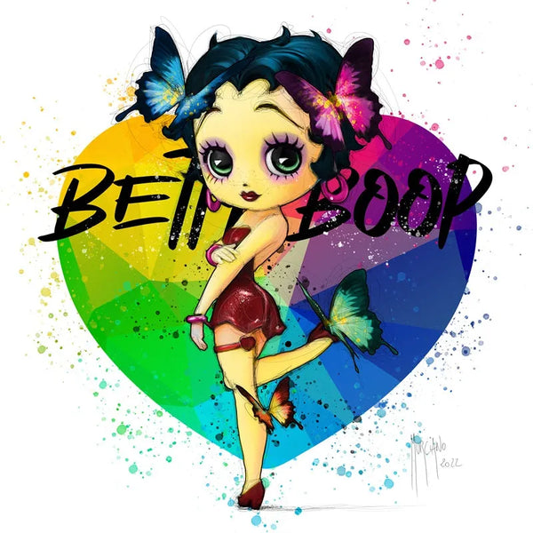 Touteladeco / Tableau Art / Glamour / Dessin Animé / Betty Boop / Sexy / Patrice Murciano / Pop Art / Décoration Murale / Décoration de maison / Moderne / Toile