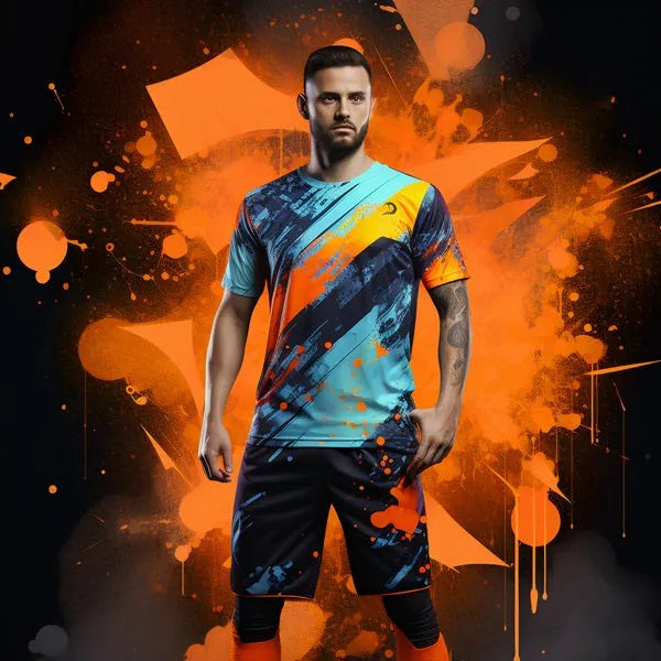 Touteladeco / Toile / Tableau / Cadeau / Anniversaire / Sport / Ballon / Foot / Footballeur / Messi / Decoration Chambre / Graffiti / Maillot / Short