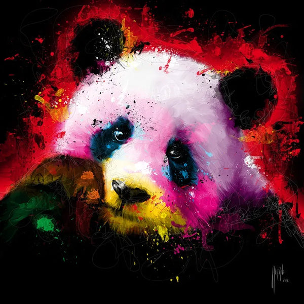 Touteladeco / Tableau Pop Art / Pop Art / Décoration Murale / Moderne / Panda / Patrice Murciano / Couleur / Graffiti / Couleur / Toile / Tableau