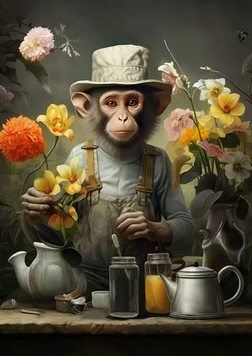 Singe Fleuriste 2