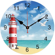 Horloge murale,décoration murale, vagues, mer, coucher de soleil, horloges silencieuses, décoration de maison, Salon, chambre