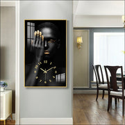 Horloge murale à Quartz en alliage d'aluminium, décoration de maison, silencieuse, à la mode, 25x40cm