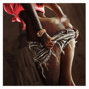 Touteladeco / Toile / Tableau Pop Art / Glamour / Sexy / Tatouages / Peinture abstraite sur toile / Image d'art mural / Décoration de maison / Moderne