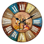Horloge murale Vintage, grand Design abstrait, silencieuse, café, cuisine, décoration de maison