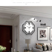 Horloge murale à quartz en métal, design nordique, décoration créative, pour salon, maison, design simple.