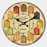Horloge murale Vintage, grand Design abstrait, silencieuse, café, cuisine, décoration de maison