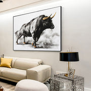 Toile - Animaux - Taureau