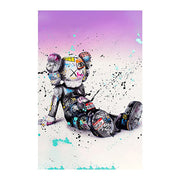 Touteladeco / Tableau Pop Art / Street Art / Teddy Bear / Grafiti / Décoration Murale / Décoration de maison / Moderne