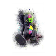 Touteladeco / Tableau Pop Art / Street Art / Teddy Bear / Grafiti / Décoration Murale / Décoration de maison / Moderne