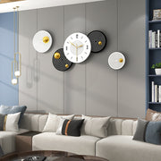 Horloge murale de luxe moderne et minimaliste, décoration de fond surdimensionnée pour salon, horloge lumineuse haut de gamme pour la maison