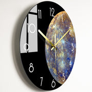 Horloge murale De luxe en verre, silencieuse, Design nordique, moderne, créative, décoration De maison