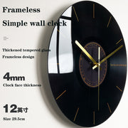 Horloge murale De luxe en verre, silencieuse, Design nordique, moderne, créative, décoration De maison