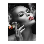Touteladeco / Tableau Pop Art / Glamour / Dollards / Smoking / Décoration Murale / Décoration de maison / Moderne