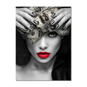 Touteladeco / Tableau Pop Art / Glamour / Dollards / Smoking / Décoration Murale / Décoration de maison / Moderne